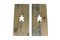 Set of 2 Rustic Cutout Star Decorative Wood Panel Wall Hangings 24 inch